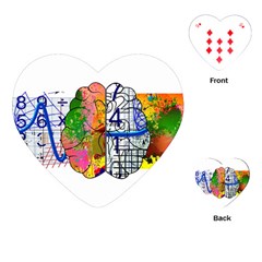 Brain Cerebrum Biology Abstract Playing Cards Single Design (heart) by pakminggu