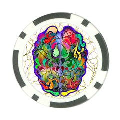 Brain Head Mind Man Silhouette Poker Chip Card Guard (10 Pack) by pakminggu