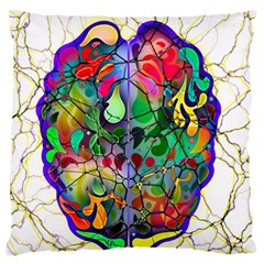 Brain Head Mind Man Silhouette Standard Premium Plush Fleece Cushion Case (one Side) by pakminggu