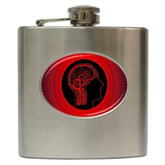 Artificial Intelligence Brain Think Hip Flask (6 Oz) by pakminggu