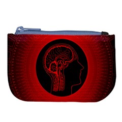 Artificial Intelligence Brain Think Large Coin Purse by pakminggu