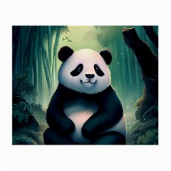 Animal Panda Forest Tree Natural Small Glasses Cloth (2 Sides) by pakminggu