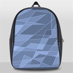 Lines Shapes Pattern Web Creative School Bag (large) by danenraven