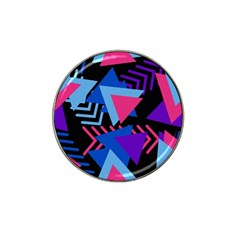 Memphis Pattern Geometric Abstract Hat Clip Ball Marker by danenraven