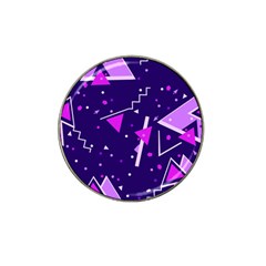 Purple Blue Geometric Pattern Hat Clip Ball Marker (4 Pack) by danenraven