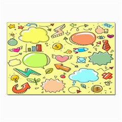 Cute Sketch Child Graphic Funny Postcards 5  X 7  (pkg Of 10) by danenraven