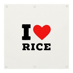 I Love Rice Banner And Sign 3  X 3  by ilovewhateva