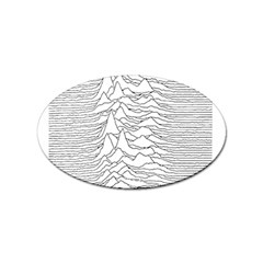 Joy Division Unknown Pleasures Post Punk Sticker Oval (10 Pack) by Mog4mog4