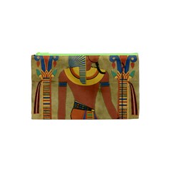 Egyptian Tutunkhamun Pharaoh Design Cosmetic Bag (xs) by Mog4mog4