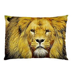 Lion Lioness Wildlife Hunter Pillow Case (two Sides) by Mog4mog4