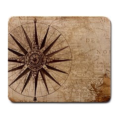 Compass Map Nautical Antique Large Mousepad by Mog4mog4