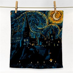 Hogwarts Castle Van Gogh Face Towel by Mog4mog4