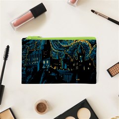 Hogwarts Castle Van Gogh Cosmetic Bag (xs) by Mog4mog4