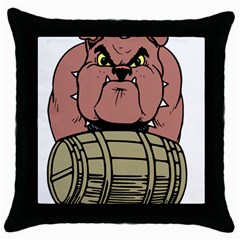 Art Dog Clip Art Throw Pillow Case (black) by Mog4mog4