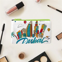 Burj Khalifa Skyline Clip Art Drawing Comic World Cosmetic Bag (xs) by Mog4mog4