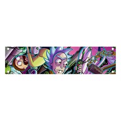 Cartoon Parody Time Travel Ultra Pattern Banner And Sign 4  X 1  by Mog4mog4