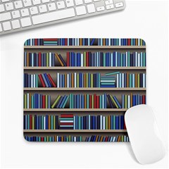 Bookshelf Large Mousepad by Mog4mog4