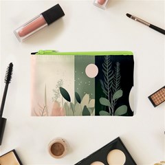 Spring Floral Plants Foliage Minimal Minimalist Cosmetic Bag (xs) by Mog4mog4