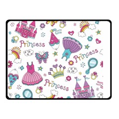 Princess Element Background Material Two Sides Fleece Blanket (small) by Bakwanart