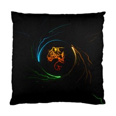 Orange Tiger Illustration Artwork Digital Art Standard Cushion Case (one Side) by Bakwanart