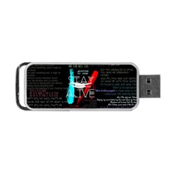 Stay Alive Portable Usb Flash (two Sides) by Bakwanart