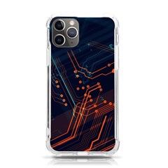 Abstract Colorful Circuit Iphone 11 Pro 5 8 Inch Tpu Uv Print Case by Bakwanart