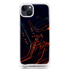 Abstract Colorful Circuit Iphone 14 Plus Tpu Uv Print Case by Bakwanart