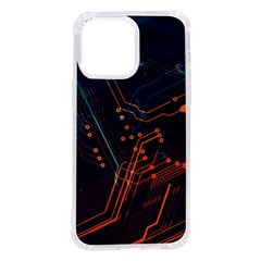 Abstract Colorful Circuit Iphone 14 Pro Max Tpu Uv Print Case by Bakwanart