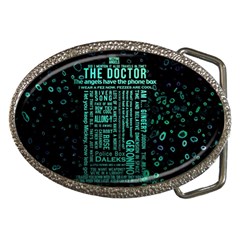 Tardis Doctor Who Technology Number Communication Belt Buckles by Bakwanart