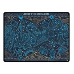 Position Of The Constellations Illustration Star Blue Two Sides Fleece Blanket (Small) 45 x34  Blanket Front