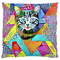 Kitten Cat Pet Animal Adorable Fluffy Cute Kitty Standard Premium Plush Fleece Cushion Case (two Sides) by 99art