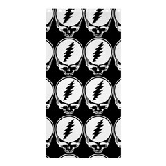 Black And White Deadhead Grateful Dead Steal Your Face Pattern Shower Curtain 36  X 72  (stall)  by 99art