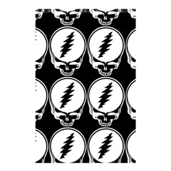 Black And White Deadhead Grateful Dead Steal Your Face Pattern Shower Curtain 48  X 72  (small)  by 99art