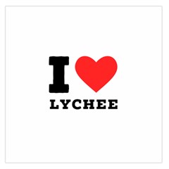 I Love Lychee  Square Satin Scarf (36  X 36 ) by ilovewhateva