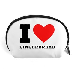 I Love Gingerbread Accessory Pouch (large) by ilovewhateva