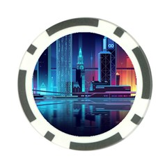 Digital Art Artwork Illustration Vector Buiding City Poker Chip Card Guard by 99art