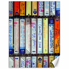 Cassette Tape Music Vintage 1980s 70s Canvas 12  X 16  by 99art