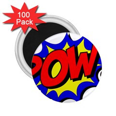 Pow Comic Comic Book Fight 2 25  Magnets (100 Pack)  by 99art