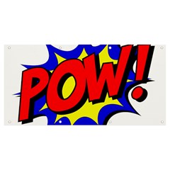 Pow Comic Comic Book Fight Banner And Sign 8  X 4  by 99art