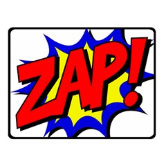 Zap Comic Book Fight Fleece Blanket (small) by 99art