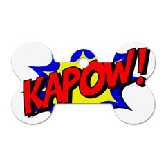 Kapow-comic-comic-book-fight Dog Tag Bone (two Sides) by 99art