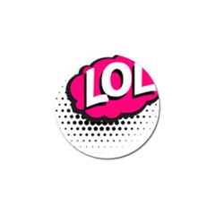 Lol-acronym-laugh-out-loud-laughing Golf Ball Marker by 99art