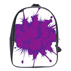 Explosion-firecracker-pyrotechnics School Bag (large) by 99art