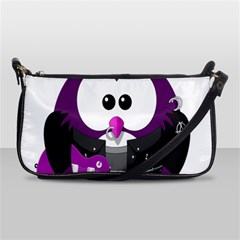 Bird-music-animation-animal Shoulder Clutch Bag by 99art