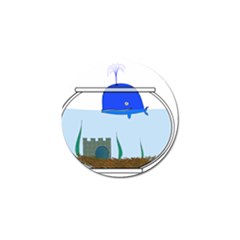 Wal-fish-small-world-lake-sea Golf Ball Marker by 99art