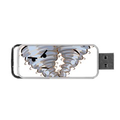 Tornado-twister-angry-comic Portable Usb Flash (one Side) by 99art