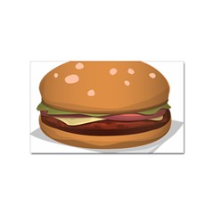 Hamburger-cheeseburger-burger-lunch Sticker Rectangular (100 Pack) by 99art