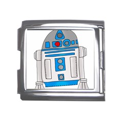 Technology-clip-art-r2d2 Mega Link Italian Charm (18mm) by 99art