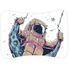 Drawing-astronaut Velour Seat Head Rest Cushion by 99art