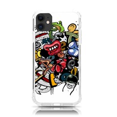 Mural Graffiti Paint Iphone 11 Tpu Uv Print Case by 99art